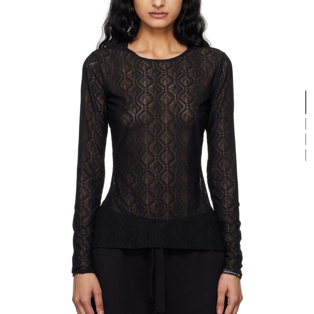 Marine Serre Black Moon Diamant Long Sleeve Shirt